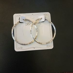 Brighton Large Hoop Charm earrings